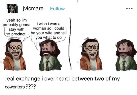 Coworkers' Bizarre Conversation