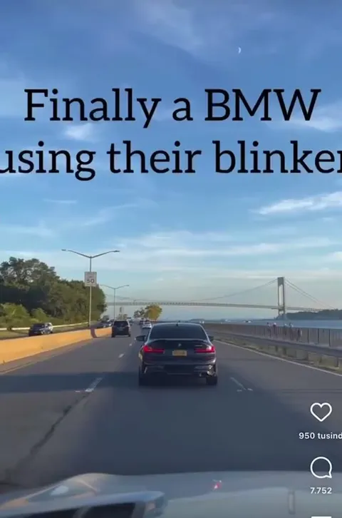 BMW Finally Uses Its Blinker