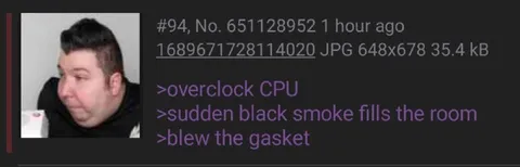 Overclocked CPU Meltdown