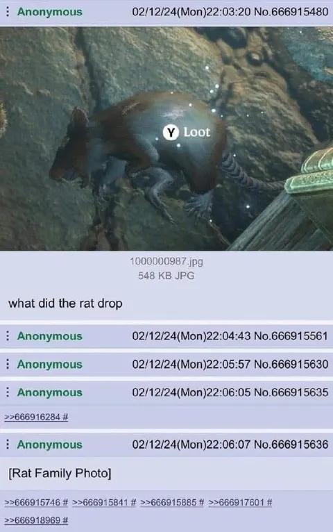 What Did the Rat Drop