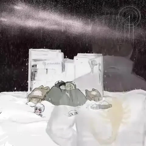 Buried in Snow, Still Smiling