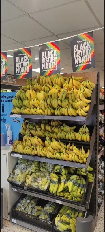 Black History Month Banana Display
