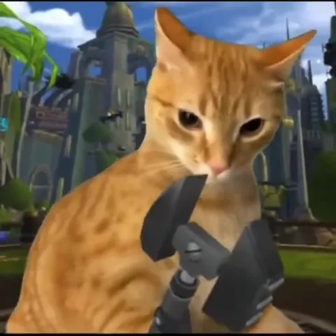 Cat Plays Ratchet and Clank