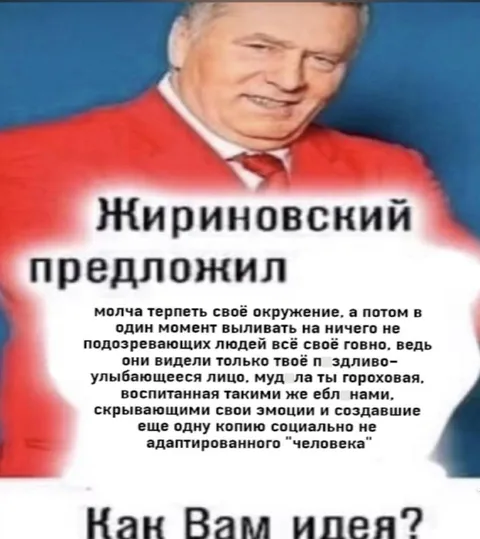 Жириновский предложил терпеть