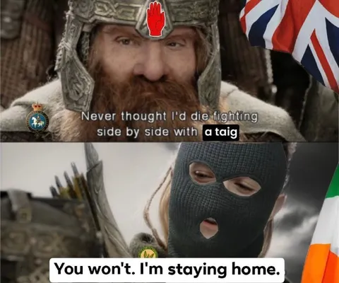 Gimli Won’t Fight Beside a Taig