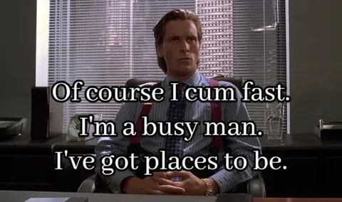 Patrick Bateman Comes Fast