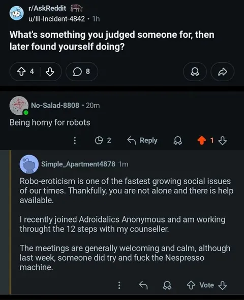 Robot Eroticism Support Group