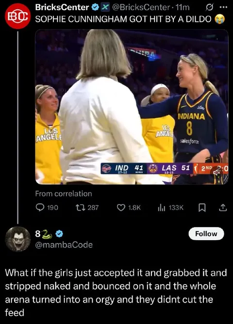 Sophie Cunningham Got Hit
