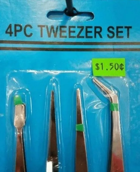 Four-Piece Tweezer Set