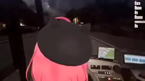 Pink Cat Driver Arrives