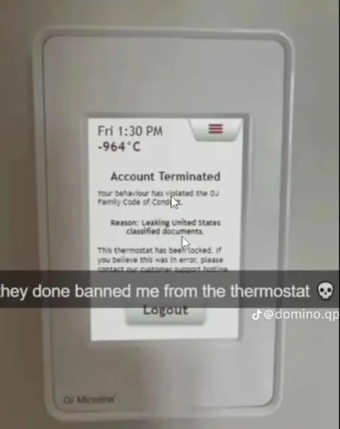 Banned From the Thermostat