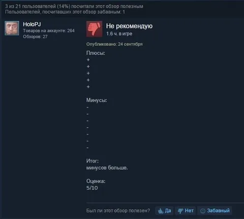 Обзор с одними минусами