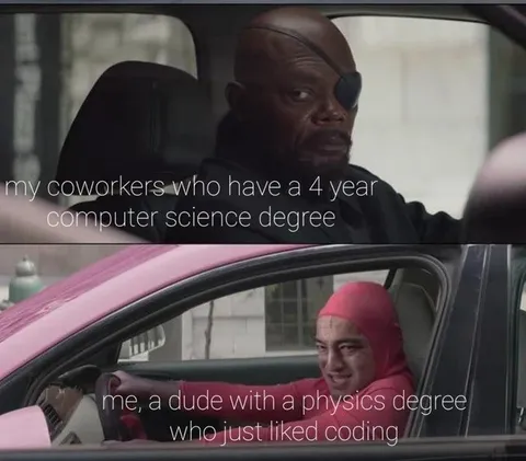 Physics Degree Coding Meme