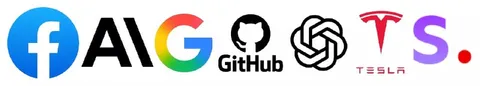 Tech Company Logo Collage