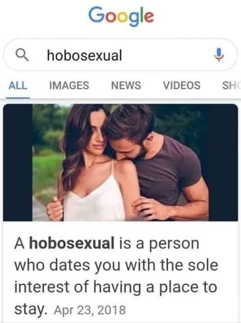 Hobosexual Dating Definition