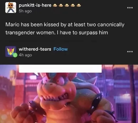 Bowser Must Surpass Mario