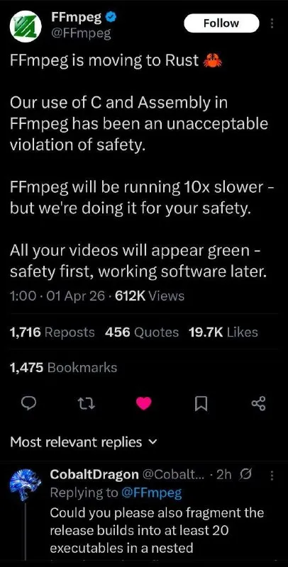 FFmpeg Moves to Rust