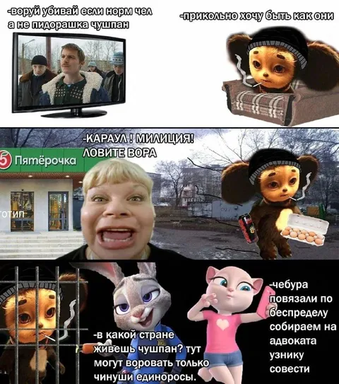 Чушпаны воруют и попадают в милицию