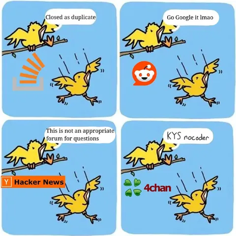 Yellow Bird Forum Moderation Spiral