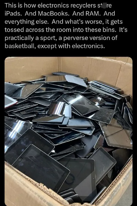 Electronics Recycling Basketball
