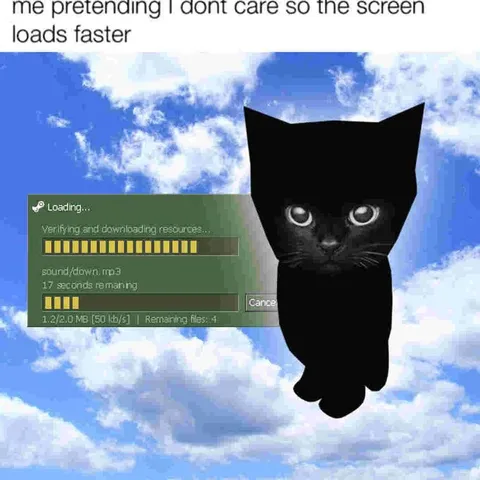 Pretending Not to Care While Loading