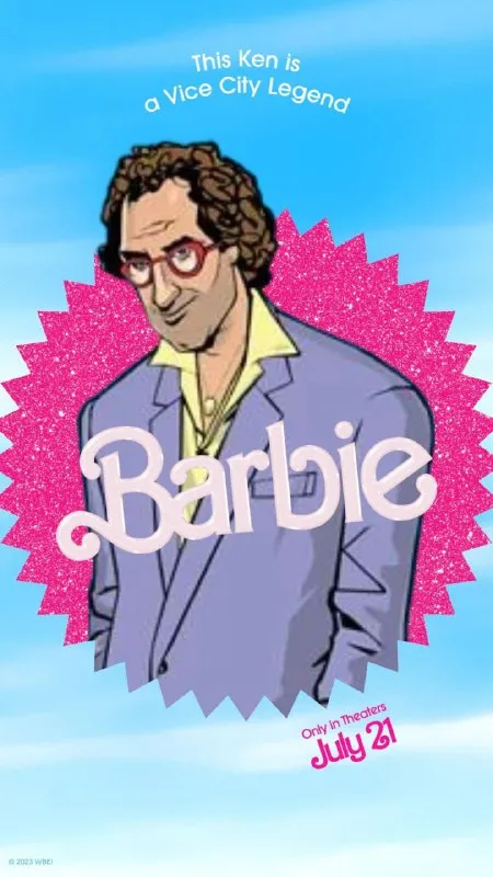 Vice City Ken Barbie Poster