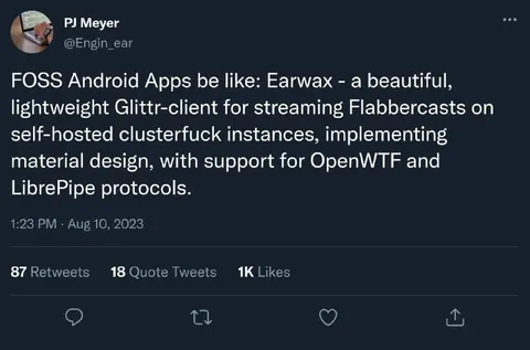FOSS Android App Buzzword Salad