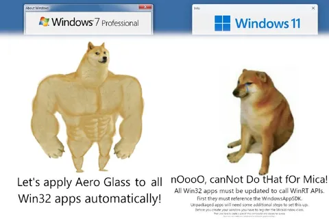 Buff Doge vs Cheems Windows Upgrade