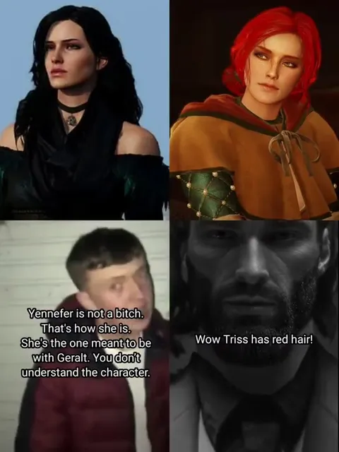 Geralt Notices Triss's Red Hair