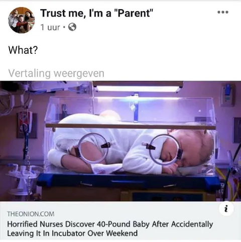 Forty-Pound Baby in Incubator