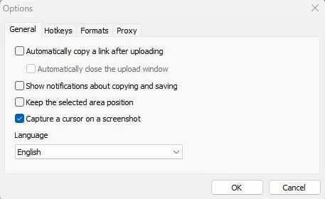 Capture a Cursor on a Screenshot