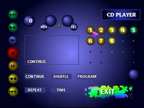 Retro CD Player Interface