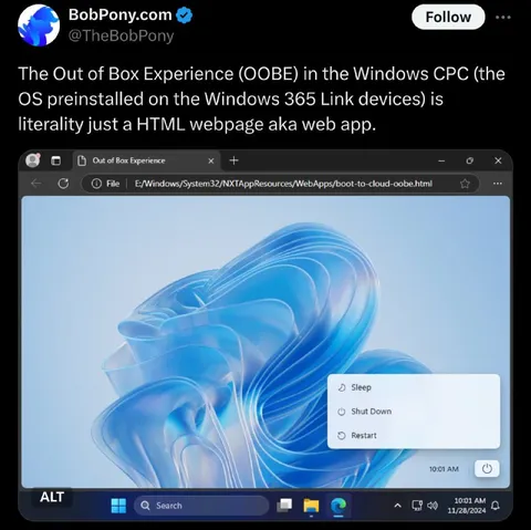 Windows OOBE Is Just HTML