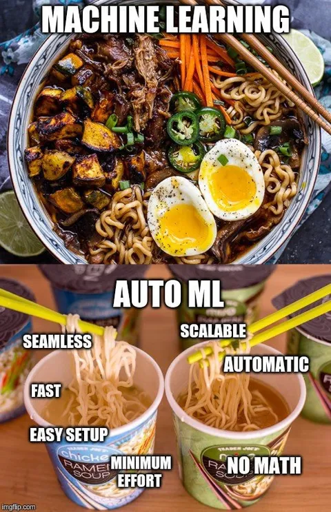 Machine Learning vs Auto ML Ramen