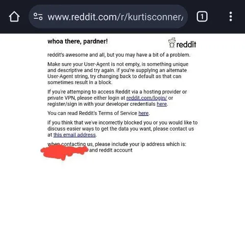Reddit User-Agent Block