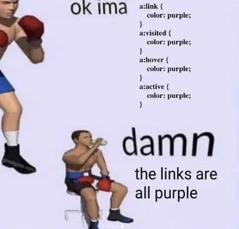 All the Links Are Purple