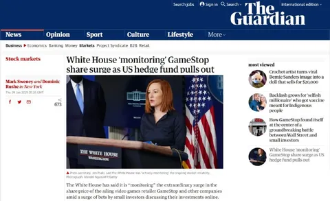 White House Monitoring GameStop