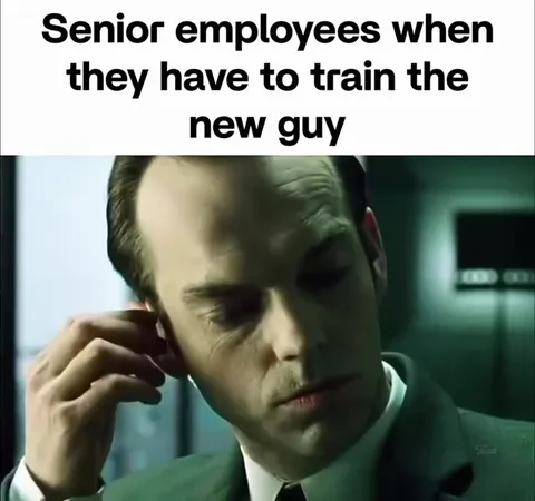 Senior Employee Training the New Guy