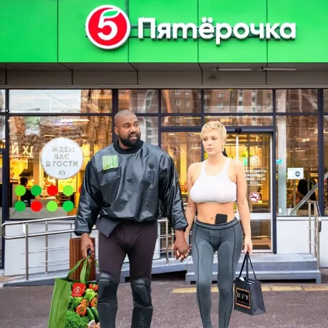 Канье и Бьянка в Пятёрочке