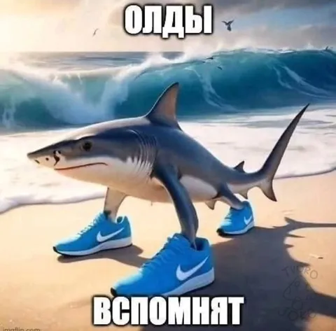 Олды вспомнят акулу в кроссовках