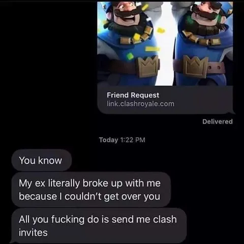 Ex Keeps Sending Clash Royale Invites