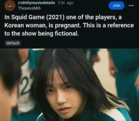 Squid Game Fictional Pregnancy Reference