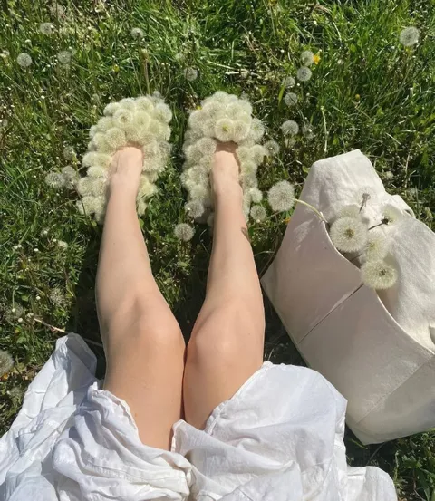 Ноги в одуванчиках