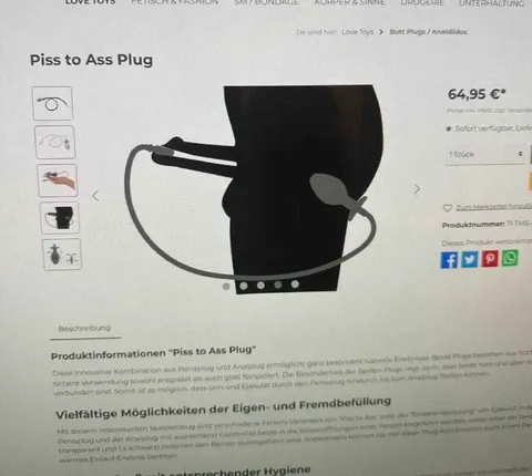 Piss to Ass Plug