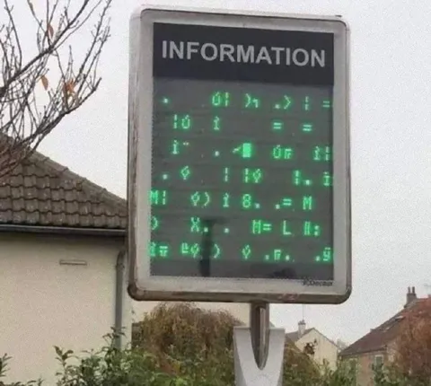 Garbled Information Board