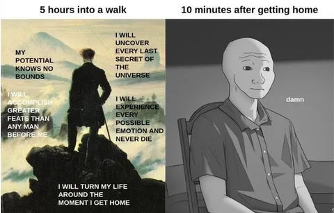 Ambitious Walk, Immediate Regret