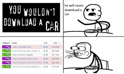He Will Never Download a Car