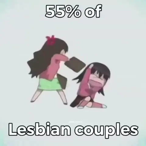 55% of Lesbian couples