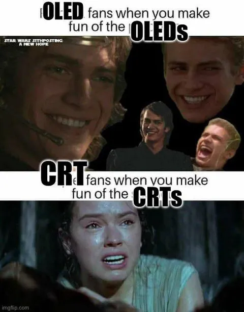 OLED and CRT Fans