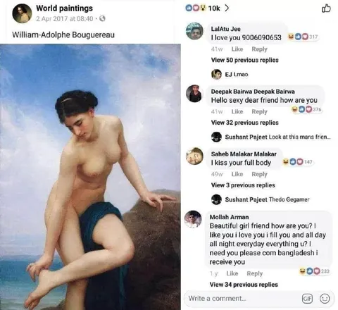 Bouguereau Painting Comment Section
